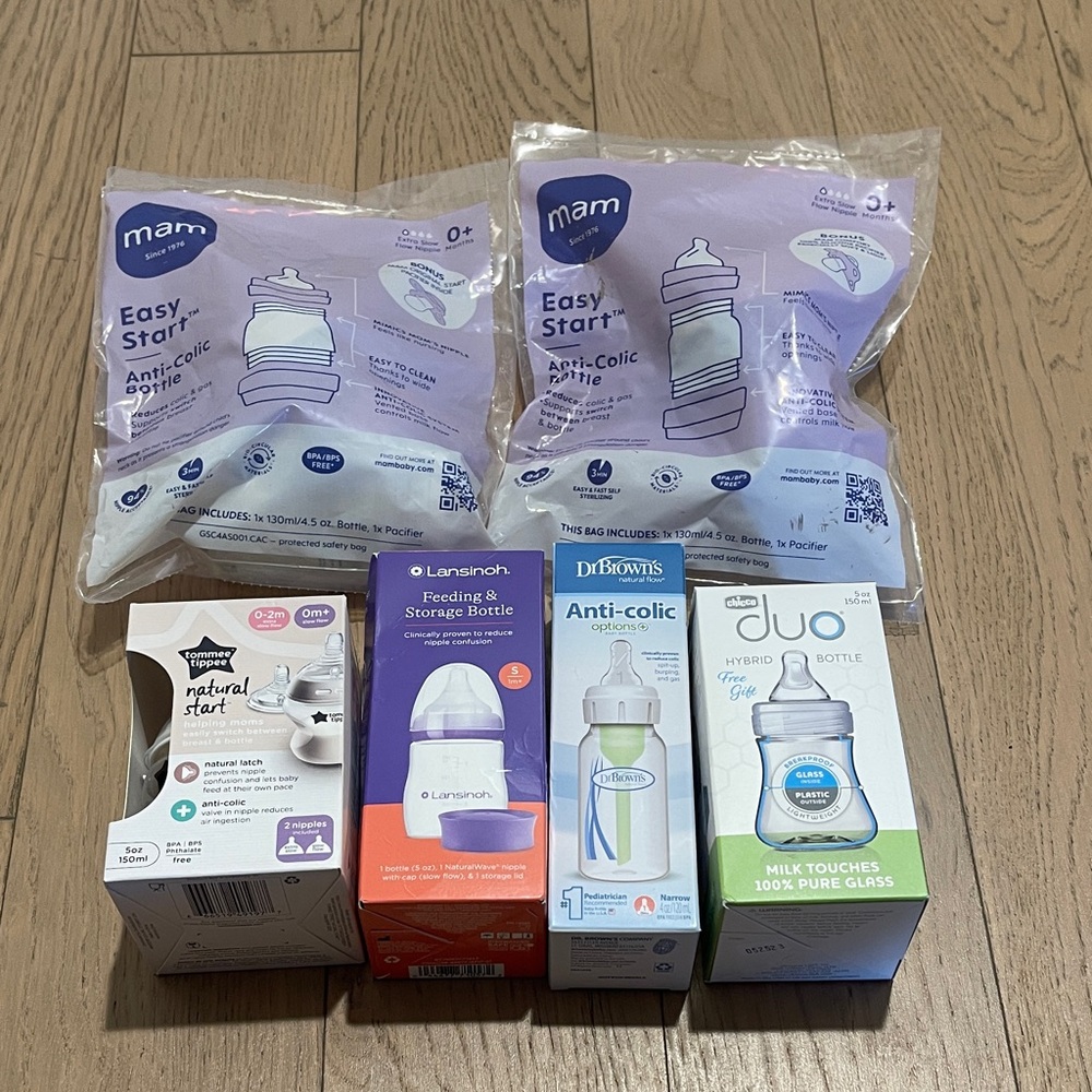 Variety of Baby Bottles
